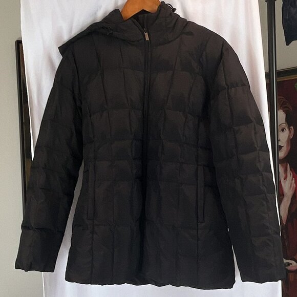 Alfani Black Down Puffer Hooded Jacket, Size: M - Picture 2 of 6